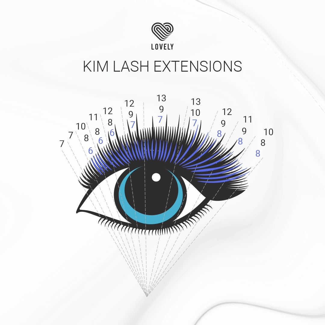 Eyelash extensions "Silicone" - 16 lines